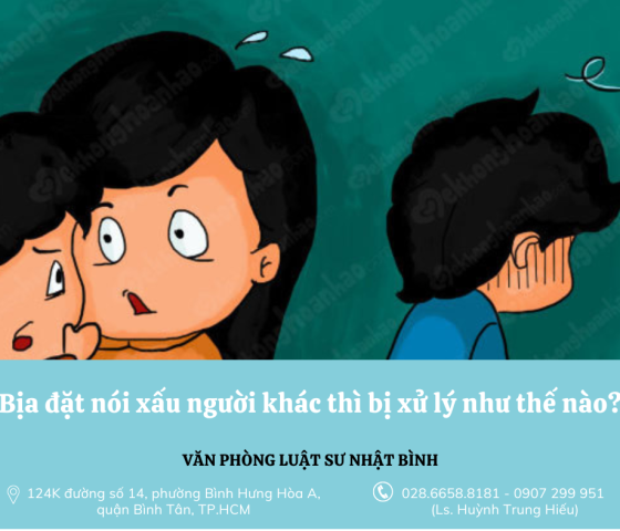 Bịa đặt nói xấu người khác thì xử lí như thế nào?