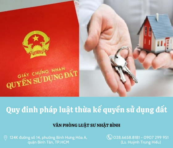 Quy đinh pháp luật thừa kế quyền sử dụng đất