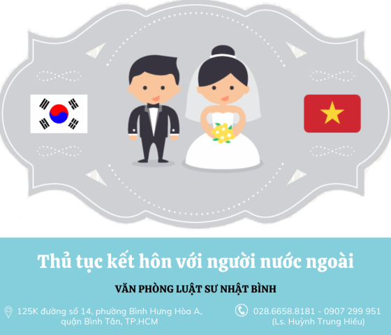 Thủ tục kết hôn với người nước ngoài