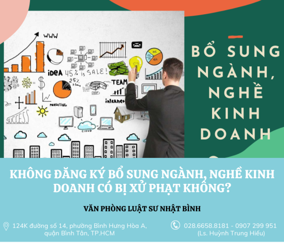 KHÔNG ĐĂNG KÝ BỔ SUNG NGÀNH, NGHỀ KINH DOANH CÓ BỊ XỬ PHẠT KHÔNG?