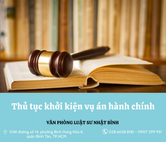 Thủ tục khởi kiện vụ án hành chính
