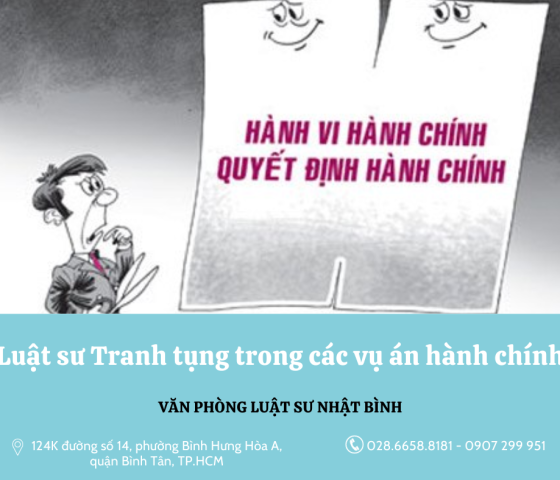 Luật sư Tranh tụng trong các vụ án hành chính