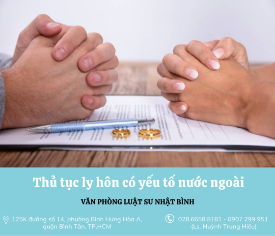 Thủ tục ly hôn có yếu tố nước ngoài