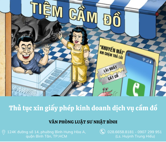 Xin giấy phép kinh doanh dịch vụ cầm đồ như thế nào ?