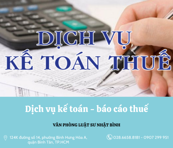 Dịch vụ kế toán - báo cáo thuế