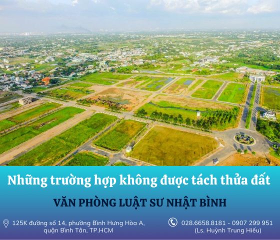 Các điều kiện cần đảm bảo để được tách thửa đất 