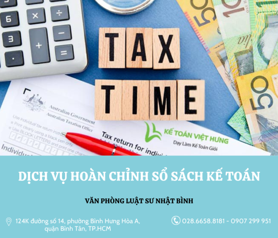 DỊCH VỤ HOÀN CHỈNH SỔ SÁCH KẾ TOÁN