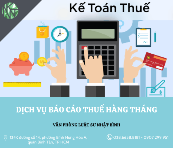 DỊCH VỤ BÁO CÁO THUẾ HÀNG THÁNG