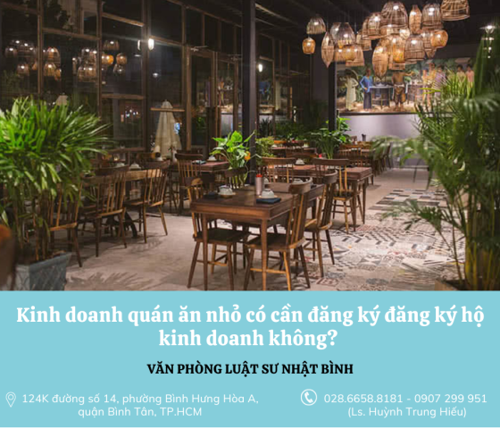 Kinh doanh quán ăn nhỏ có cần đăng ký đăng ký hộ kinh doanh không? Không đăng ký thì có bị xử phạt không?