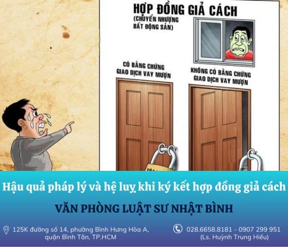 Hậu quả pháp lý và hệ luỵ khi ký kết hợp đồng giả cách