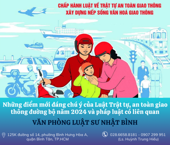 Những điểm mới đáng chú ý của Luật Trật tự, an toàn giao thông đường bộ năm 2024 và pháp luật có liên quan