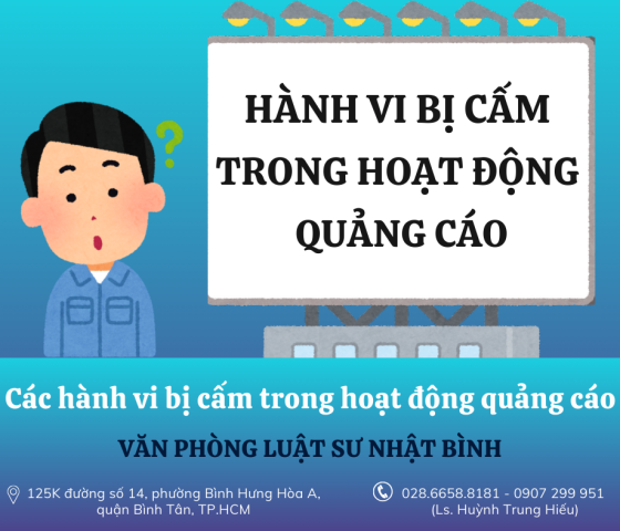 Các hành vi bị cấm trong hoạt động quảng cáo