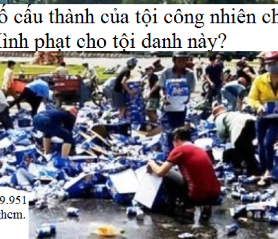 Các yếu tố cấu thành tội công nhiên chiếm đoạt tài sản?Hình phạt của tội này?