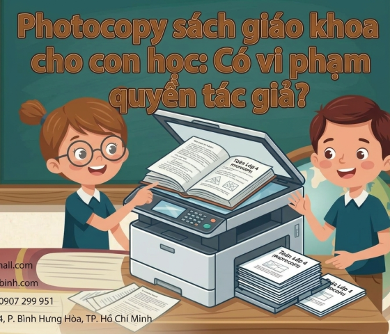Photocopy sách giáo khoa cho con học: Có vi phạm quyền tác giả? 