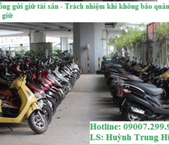Mất xe trong khu vui chơi, giải trí chủ cơ sở có phải bồi thường không? 