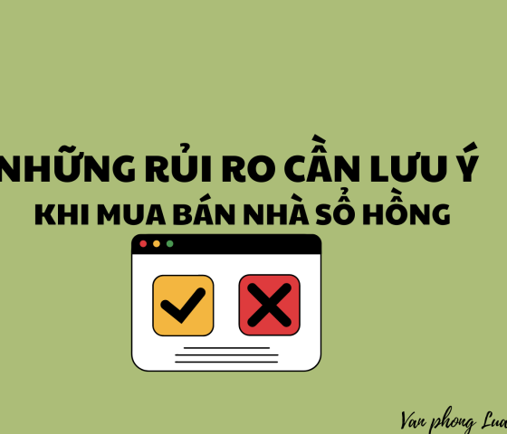 Những rủi ro pháp lý khi mua nhà đất chung sổ hồng