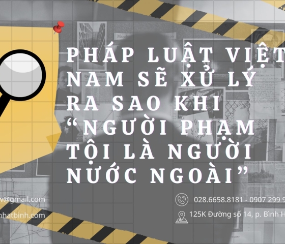 PHÁP LUẬT VIỆT NAM SẼ XỬ LÝ RA SAO KHI “NGƯỜI PHẠM TỘI LÀ NGƯỜI NƯỚC NGOÀI”